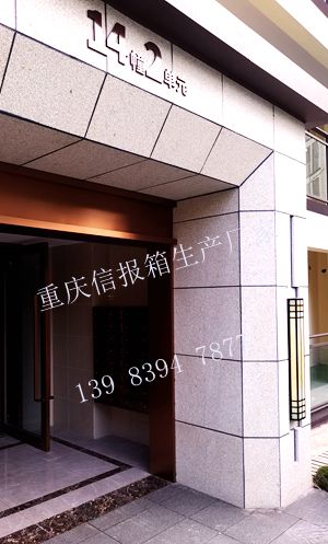 玫瑰金不锈钢洋房信报箱/别墅信报箱